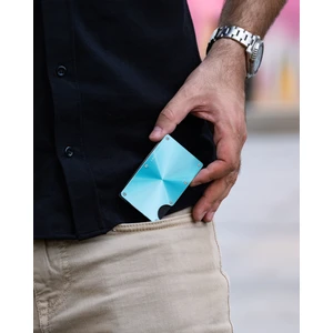 Louise Motto - Cardx - Shine Strap - Yeni Nesil Minimalist Cüzdan, Kartlık - Rfid Blocking, Kadın & Erkek (Blue)