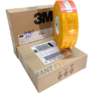 Bant Evi 3m Reflektif Bant Sarı 55mmx5metre Tüvtürk Onaylı 3m 983 Diamond  Grade Reflektör Şerit