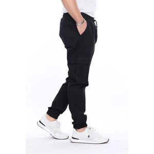 Erkek Jogger Kaliteli Pamuklu Mevsimlik Cargo Beli Ve Paçası Lastikli Gabardin Kargo Cepli Pantolon