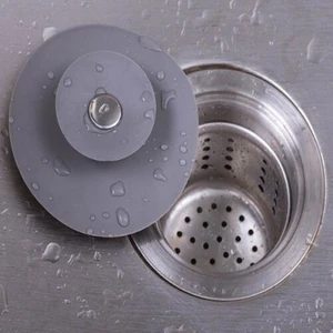2 Adet Silikon Küvet Lavabo Banyo Tıkacı Süzgeçi Gider Tıkacı Tıkaç Evye Tıpa Süzgeç