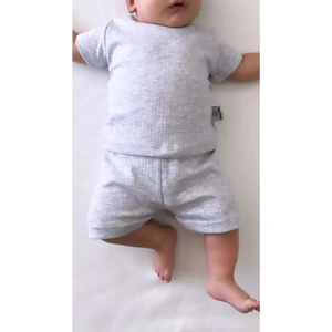 Bebek Pijama Takımı Kısakol Şort Grimelanj Yenidoğan  Çocuk Pijama