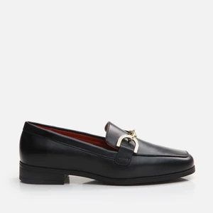 01Ayh291750A100  Deri Siyah Kadın Loafer
