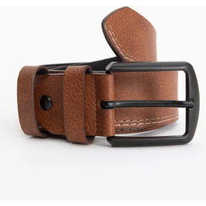 Erkek Dikdörtgen Tokalı Suni Deri Jean Kemeri U3214AZNS