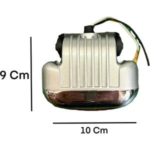 Sis Lambası Beyaz Cam Metal Nikelaj Çerçeveli