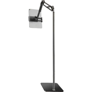 Ful Metal Teleskopik Açı ve Yükseklik Ayarlı Telefon ve Tablet Tutucu Stand, Video Izlemek Çekmek Için Stand