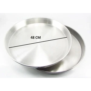 Alüminyum  Fırın Tepsi Iç Çap: 48 cm Yükseklik: 4,5 cm