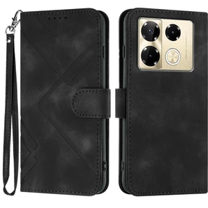 PLZ Shop Infinix Note 40 Pro 4g / 5g Için Çizgi Desenli Pu Kılıf (Yurt Dışından)