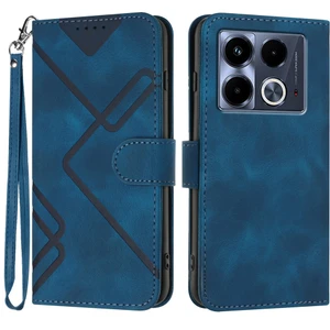 PLZ Shop Infinix Note 40 4g Için Çizgi Desenli Pu Kılıf (Yurt Dışından)
