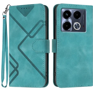 PLZ Shop Infinix Note 40 4g Için Çizgi Desenli Pu Kılıf (Yurt Dışından)