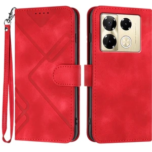 PLZ Shop Infinix Note 40 Pro 4g / 5g Için Çizgi Desenli Pu Kılıf (Yurt Dışından)