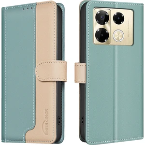 PLZ Shop Infinix Note 40 Pro 5g / 4g / 40 Pro+ Için Rfıd Deri Kılıf (Yurt Dışından)
