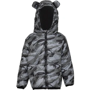 Basic Metraj Baskılı Kulaklı Kapüşonlu Mont Erkek Bebek