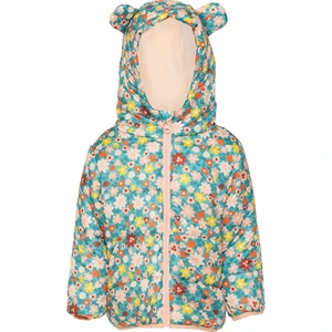 Basic Çiçek Baskılı Kulaklı Kapüşonlu Mont Kız Bebek