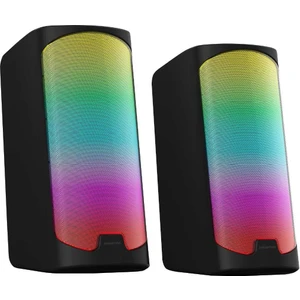 PGS403 Kablolu Rainbow LED Aydınlatma Gaming Oyuncu Speaker Hoparlör Siyah