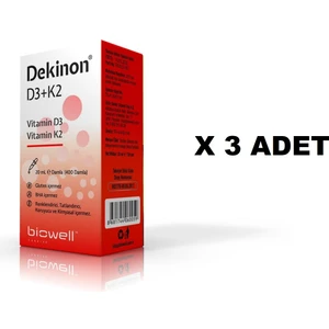 Dekinon D3 K2 Vitamini Damla 20 Ml X 3 Adet