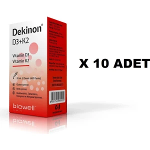 Dekinon D3 K2 Vitamini Damla 20 Ml X 10 Adet