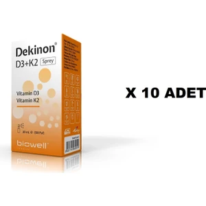 Dekinon D3 K2 Sprey 20 Ml 130 Puf X 10 Adet