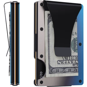 Louise Motto - Cardx - Burnt Clips - Yeni Nesil Minimalist Metal Cüzdan, Kartlık - Rfid , Kadın Erkek (Yanık Metal)