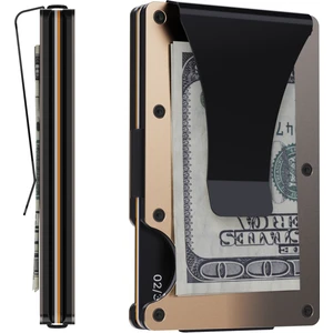 Louise Motto - Cardx - Sandstorm Clips - Yeni Nesil Minimalist Metal Cüzdan, Kartlık - Rfid Blocking(Çöl Fırtınası)