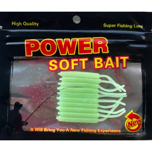 Silikon Kurt 5 cm 10'lu Paket Yeşil Fosforlu Simli