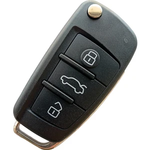 Audi A1 A3 A4 A6 Uyumlu Anahtar Kumanda Kabı Oto Anahtarlık 3 Tuşlu Logolu