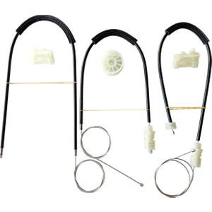 Renault Laguna 2 Uyumlu On Sağ Kapı Cam Kriko Teli ve Tamir Seti Takımı Kiti