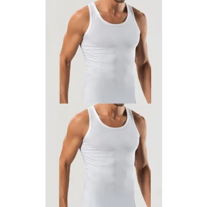 Maruf Shop 2 Adet Erkek Slim Fit Dar Kalıp Likralı Penye Sporcu Atleti(Rambo Atleti)