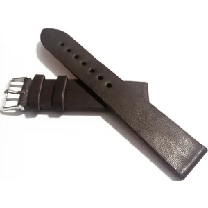 Fosil Uyumlu Hakiki Grizi  Deri Saat Kordonu 20 mm  Koyu Kahve Rh