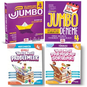 Model Eğitim Yayıncılık 4. Sınıf Olimpiyat Sorularıyla Jumbo Soru Bankası + Tüm Dersler Deneme Ve Yeni Nesil Paragraf+ Matematik Soruları