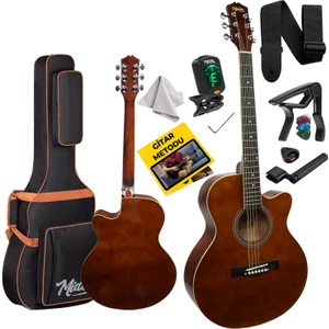 XC-200BRW Kaliteli Akustik Gitar Seti 40 İnç 4/4 Yetişkin Full Set