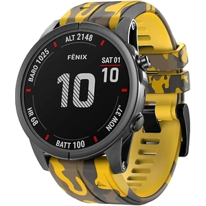 Garmin Quatix 5 (22MM) Kamuflaj Silikon Saat Kordonu
