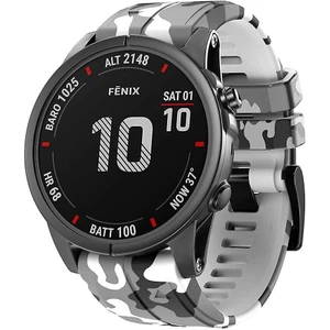Garmin Quatix 5 (22MM) Kamuflaj Silikon Saat Kordonu