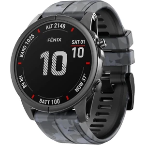 Garmin Quatix 5 (22MM) Kamuflaj Silikon Saat Kordonu