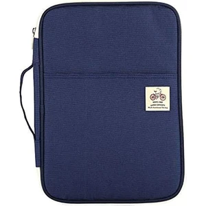 Çok Fonksiyonlu Portföy Seyahat Dosya Düzenleyici Su Geçirmez A4 Belge Çantası Fermuarlı Kılıf Kılıfı, Dergiler (Donanma) (Yurt Dışından)