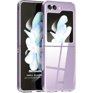 Samsung Galaxy Z Flip 6 Kılıf Shell Platinum Şeffaf