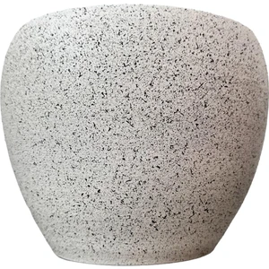 Bitki Tasarımı Ev Dekorasyon Beyaz Granit Toprak Saksı Saksılık Salon Çiçeklik - 15 CM