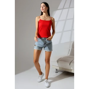 Lastik Ip Askılı Atlet 21563 Kırmızı