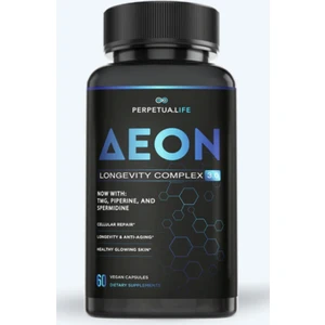 Dietary Supplement Perpetua lıfe  Anti-Aging  Nad+ Complex Aeon With Nicotinamide Duo™  Fisetin  Quercetin  Resveratrol  Tmg  Spermidine  Astragalus  L-Theanine 60 Capsul  Usa Menşei 3674