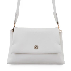 Kadın Beyaz Postacı Çantası