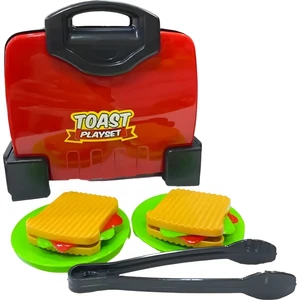 Oyuncak Tost Makinesi ve Tost Ekmeği Seti - Eğlenceli Tost Yapma Oyun Set - Aksesuarlı Tost Makinesi Oyun Seti