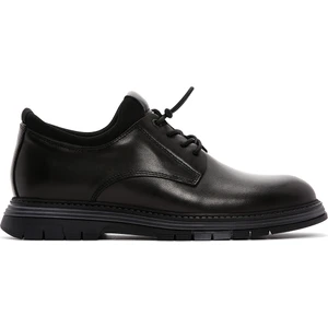Erkek Siyah Bağcıklı Casual Sneaker 24WFD676518
