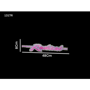 1 Ad Yapıştırma Radical Yazı Sticker Ön Cam Arka Cam Araç Yanlarına Combi Bagajlara Vs... Uygulanır