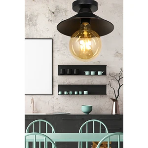 Berlin Tekli Siyah Tavan Montaj Avize