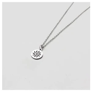 Agai Silver Güneş Model Gümüş Erkek Kolye