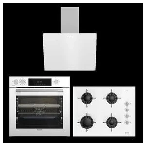 Beyaz Buhar Destekli Afry ( Afc 361 B - Ocd T 651 Eb - Ade 606-2 B ) Ankastre Set