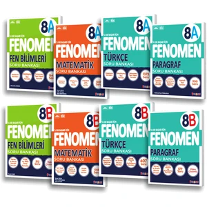Fenomen 8. Sınıf Matematik Türkçe Fen Bilimleri Paragraf A-B