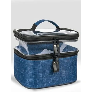 Makyaj Çantası Bavulu Seyahat Makyaj Seti Profesyonel Bölmeli Kozmetik Şeffaf Makyaj Çantası