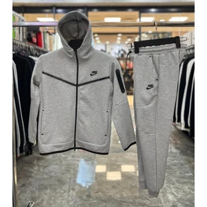Sportswear Tech Fleece Çocuk-Genç Gri Eşofman Takımı