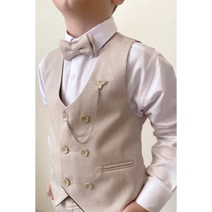 Pina Kids Erkek Çocuk Takım Elbise Panyonlu Yelekli Takım Elbise