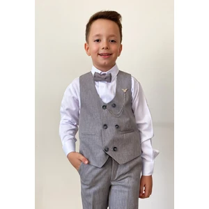 Pina Kids Erkek Çocuk Takım Elbise Panyonlu Yelekli Takım Elbise